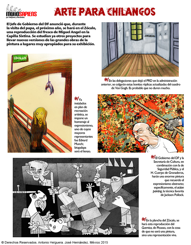 Arte para chilangos. Domingo 15 de noviembre de 2015